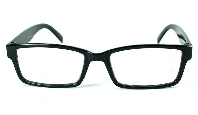 Flot hverdagsbrille i sort og enkelt design - hverdagsbriller.dk - billede 2