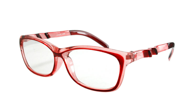 Pink / lyserød-transparent brille m/  - Design nr. b139