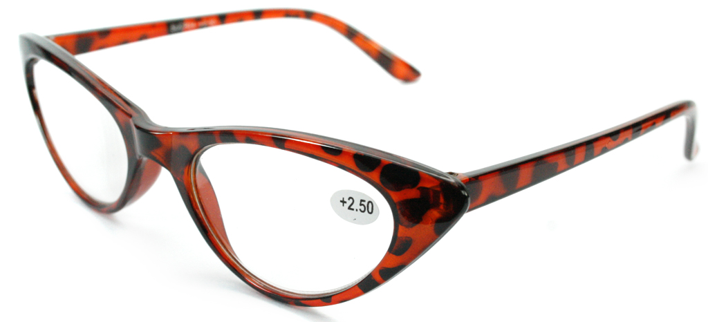 Læsebrille i skildpaddebrun cateye stil