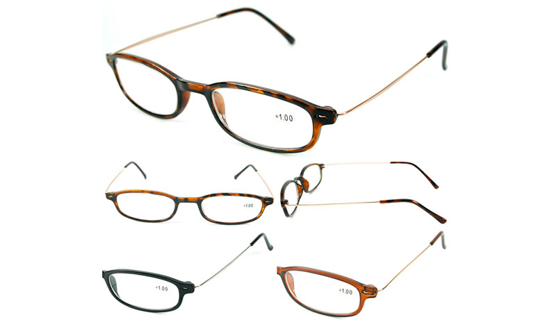 Let og elegant sort brille i ovalt design. - hverdagsbriller.dk - billede 2