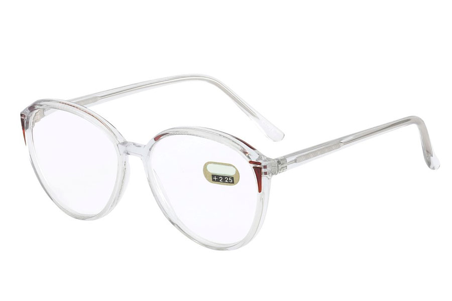 Stor brille med styrke i Retro design.