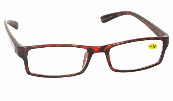 Smart brille i rødbrunt design
