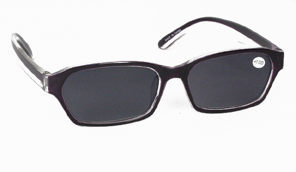 Mørklilla solbrille med styrke - Design nr. b63