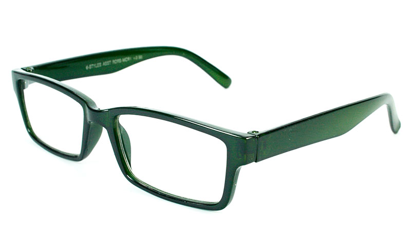 Flot hverdagsbrille i mørkt design med grønligt skær - Design nr. b108
