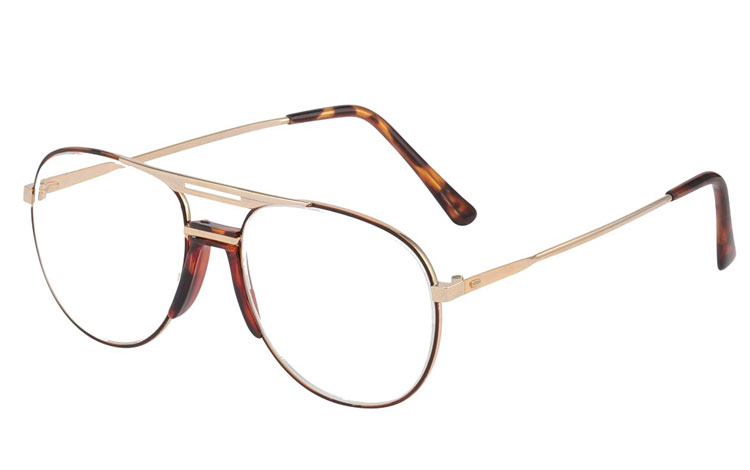 Metal brille i aviator design.  - Design nr. b126