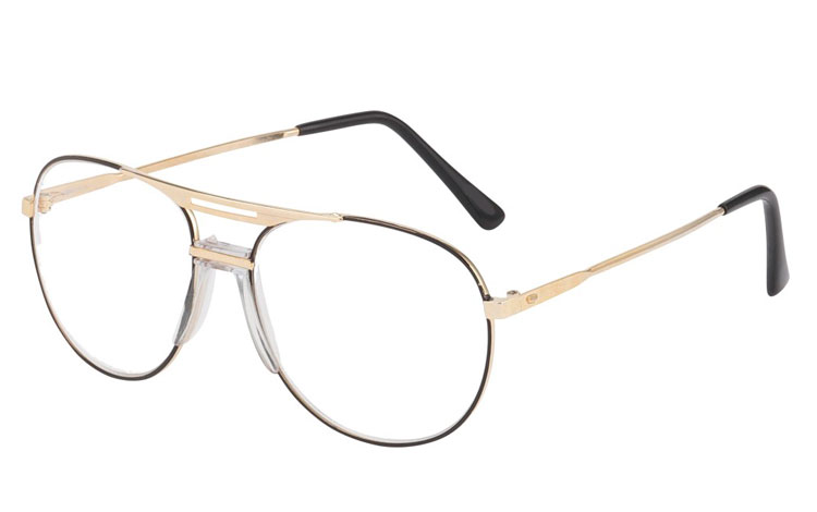 Metal brille i aviator design.  - Design nr. b127