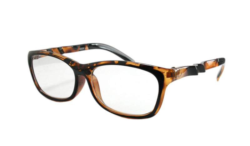 Mørkbrun brille med styrke i enkelt flot design - Design nr. b140