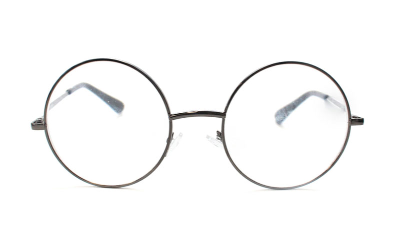 Smart moderigtig brille i rundt sort metal stel - hverdagsbriller.dk - billede 2