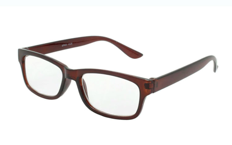 Hverdagsbrille i orange-brunt stel - Design nr. b185