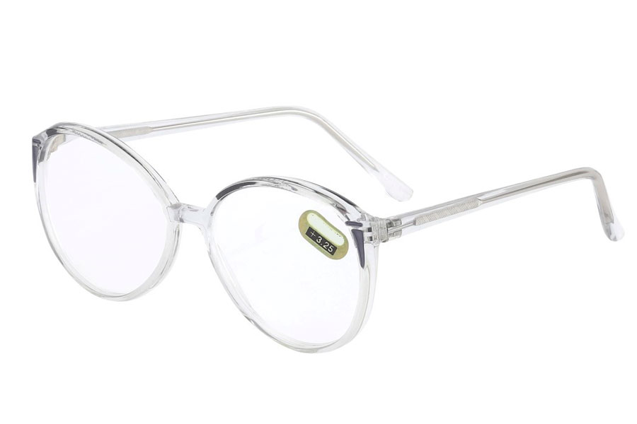 Lækker oversize retro brille med styrke