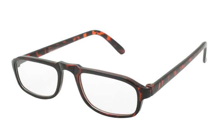 Brille i rødbrunt leopard / skildpadde stel. - Design nr. b241