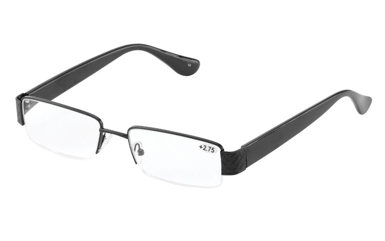 Smart sort herre brille i eksklusivt italiensk design - Design nr. b262