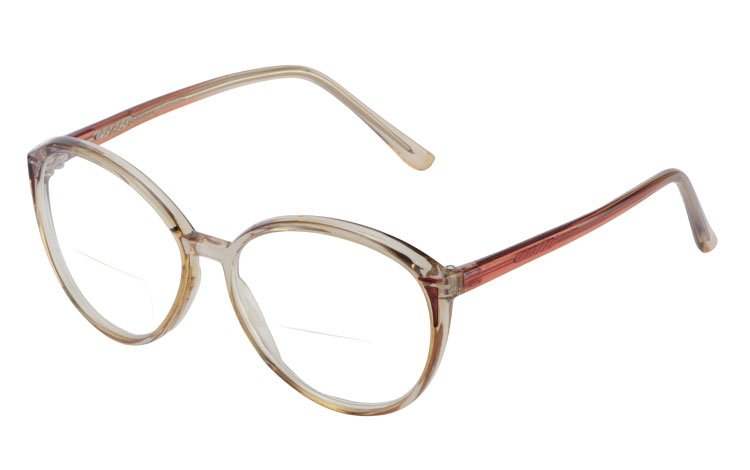 Retro inspireret feminin brille med læsefelt - Design nr. b273