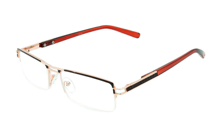 Stilet hverdagsbrille i maskulint design