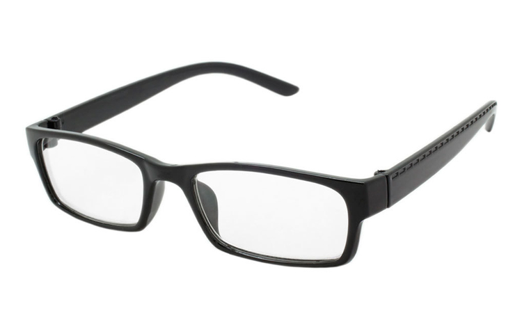 Sort brille i enkelt design - Design nr. b342