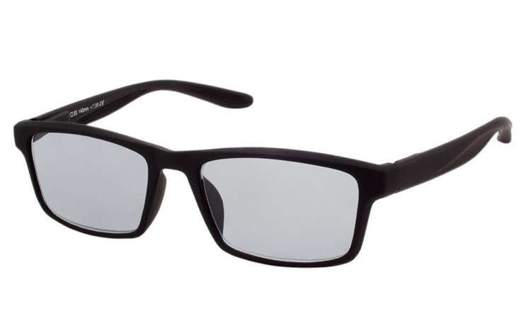 Sort mat solbrille i firkantet design - Design nr. b359