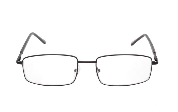 Sort metal brille i let design - hverdagsbriller.dk - billede 2