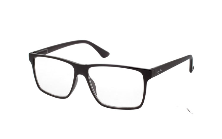 Flot og elegant brille i sort enkelt og stilet design - Design nr. b397