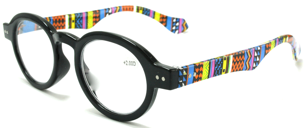 Læsebrille med knald på farverne - Design nr. b4