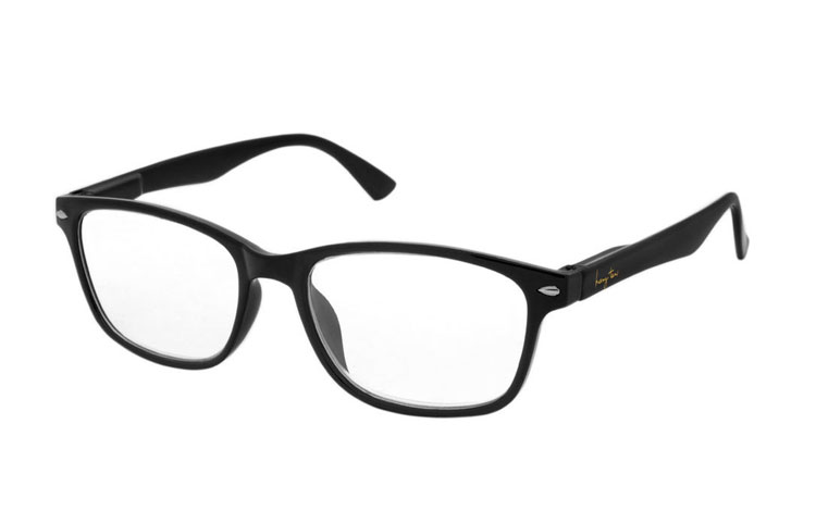 Sort brille i flot og elegant design.