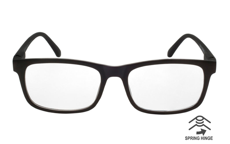 Flot stilet brille i MAT sort stel - hverdagsbriller.dk - billede 2