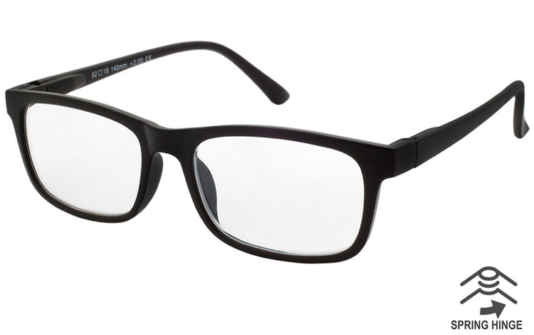 Flot stilet brille i MAT sort stel - Design nr. b422