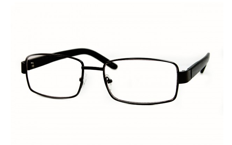 Flot sort metalbrille i enkelt design