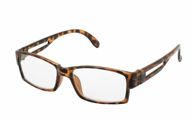 Flot MINUS brille i lysere skildpadde / leopard - Design nr. b451