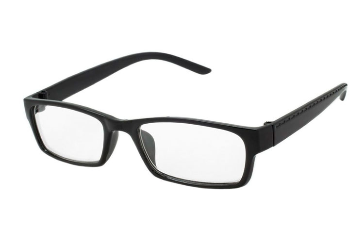 Sort brille med minus styrke - Design nr. b454