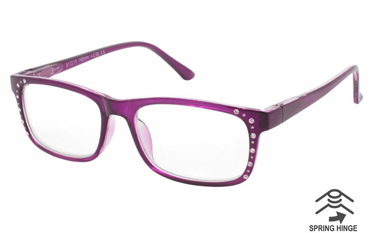 Lilla feminin brille med smukke similisten - Design nr. b474