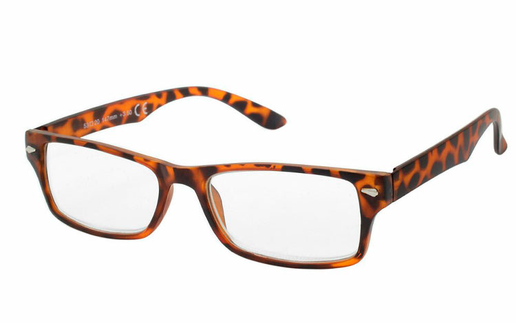 Mat brille i moderne design i smukt spættet stel - Design nr. b479