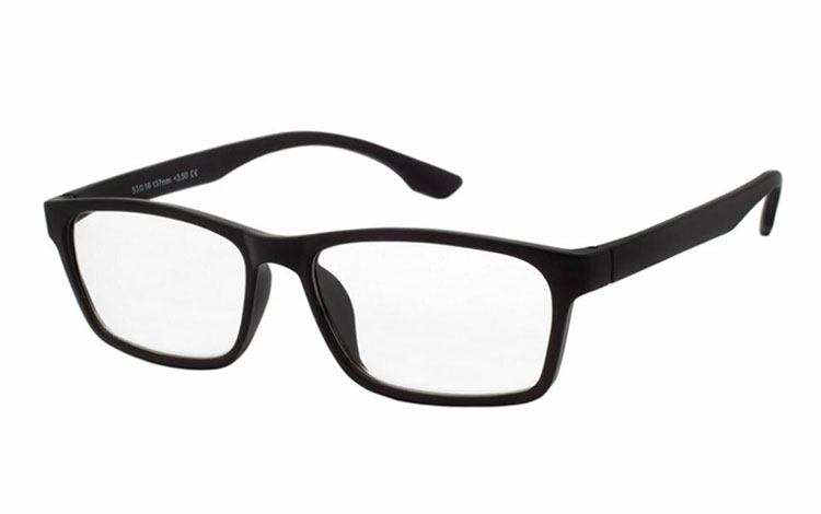Mat sort brille i moderne design