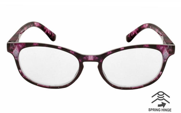 Smuk GLIMMER brille i lilla/sort/gennemsigtig nuancer  - hverdagsbriller.dk - billede 2