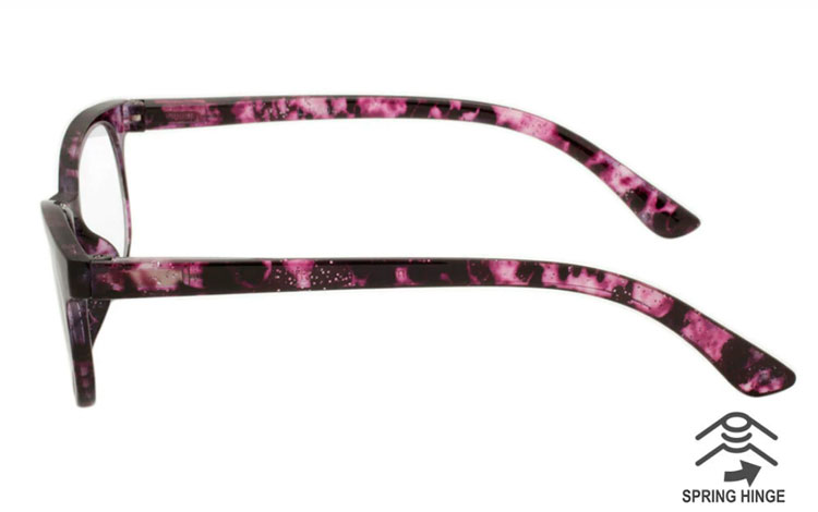 Smuk GLIMMER brille i lilla/sort/gennemsigtig nuancer  - hverdagsbriller.dk - billede 3