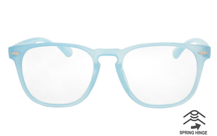 FrÃ¦k lyseblÃ¥ brille i stilsikkert design. - hverdagsbriller.dk - billede 2