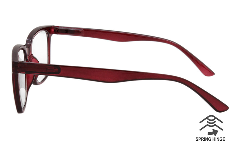 MÃ¸rk-lilla brille i stilsikket design. - hverdagsbriller.dk - billede 3