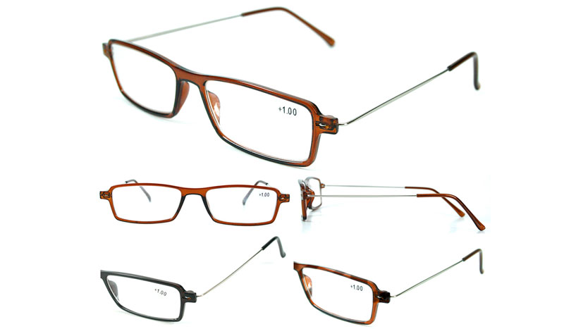 Let og elegant brille i rødbrunt firkantet design med bløde kanter - hverdagsbriller.dk - billede 3