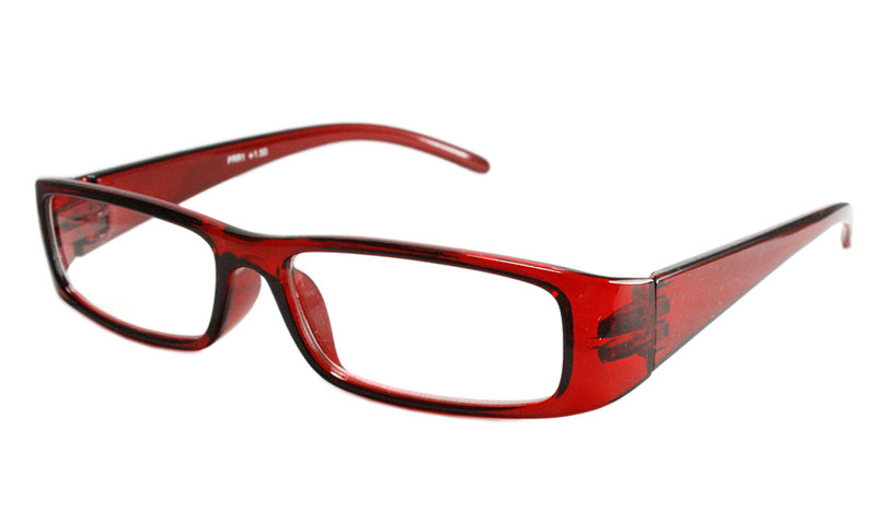 Rødbrun brille i flot enkelt design - Design nr. b96