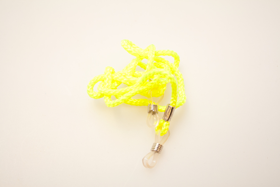 Neongul brillesnor - hverdagsbriller.dk - billede 2