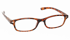Dame brille i rÃ¸dbrunt design