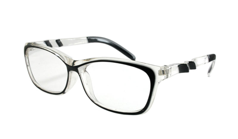 Sort / transparent brille m/ sjov 
