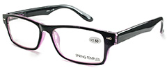 LÃ¦sebrille med lilla kant