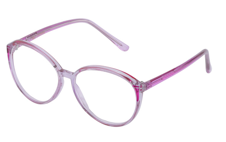 Flot feminin RETRO brille med lÃ¦sefelt