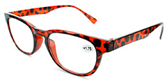 Læsebrille i skildpaddebrun unisex design