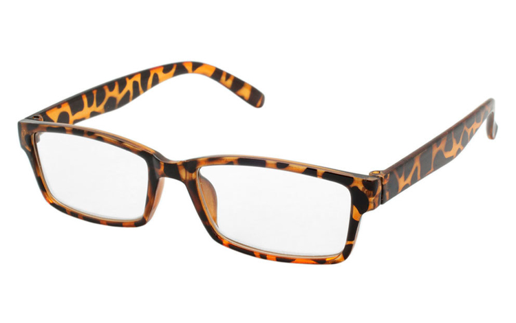 Flot og stilet brille i skildpadde/leopard spættet stel