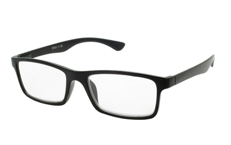 Flot sort stilet og enkelt brille design