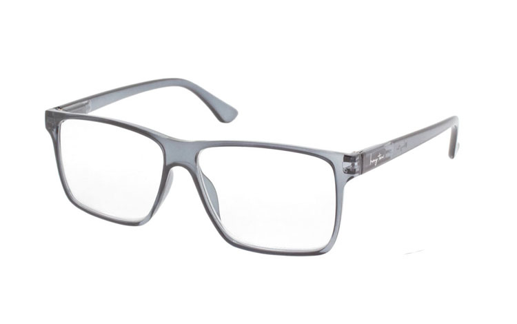 Flot og elegant brille i transparent grÃ¥