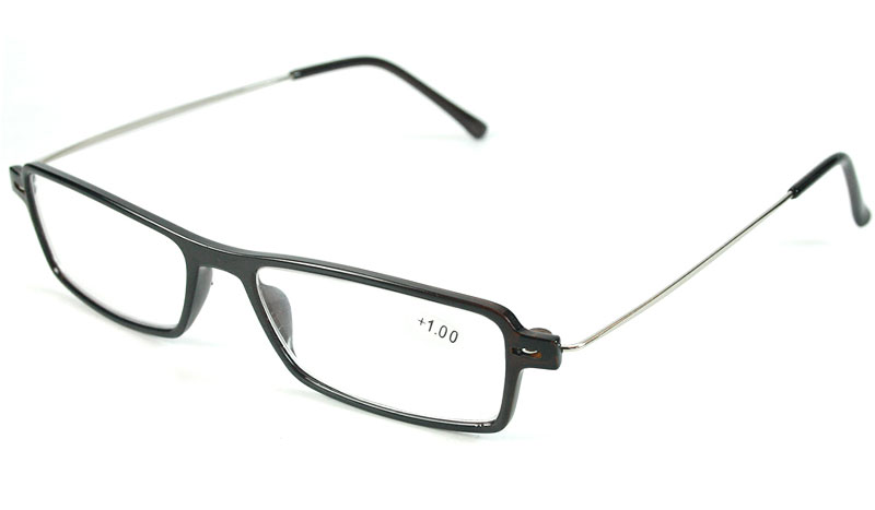 Let og elegant brille i firkantet design med bløde kanter.